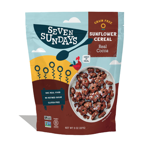 Seven Sundays Sunflower Cereal, Real Cocoa, 8 oz