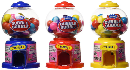 Kidsmania Dubble Bubble Mini Gumball Machine, 12 Units, 16.93 oz