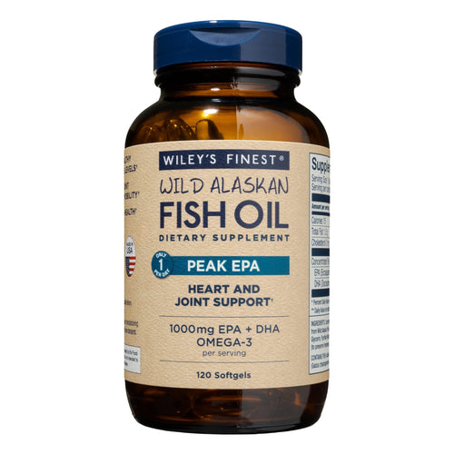 Wiley's Finest Wild Alaskan Fish Oil Peak EPA, 120 Count