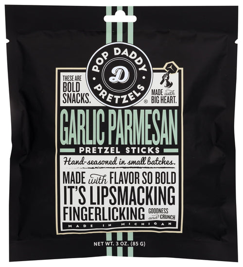 Pop Daddy Garlic Parmesan Pretzel Sticks, 3 oz
