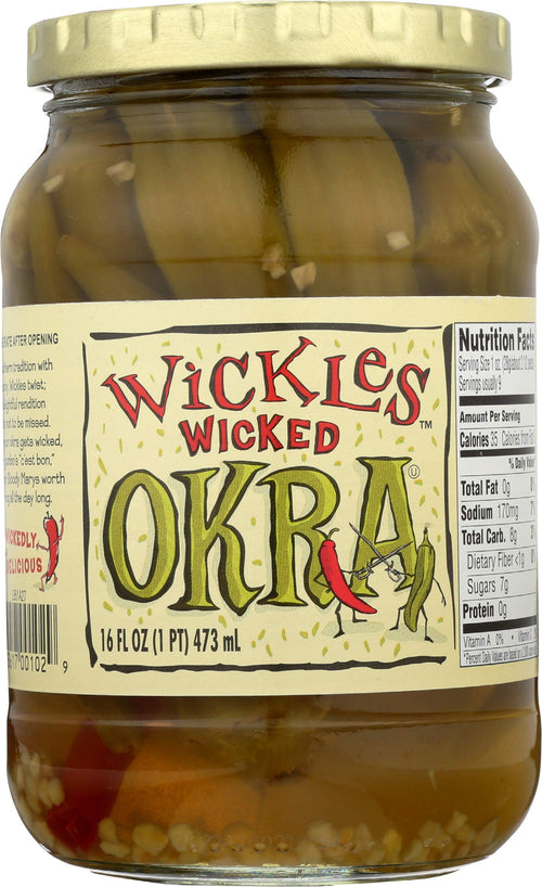 Wickles Wicked Okra, 16 oz