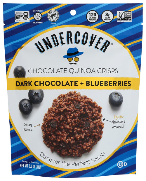Undercover Quinoa Dark Chocolate Blueberries, 2 oz