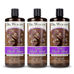 Dr. Woods Raw African Liquid Black Soap, 32 fl oz (Pack of 3)