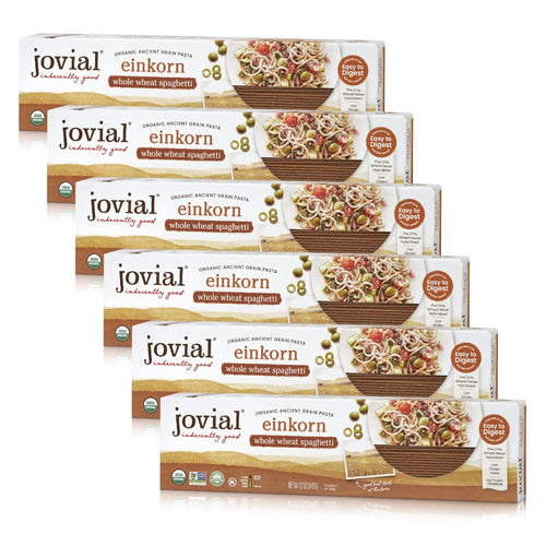 Jovial Einkorn Organic Whole Grain Spaghetti, 12 oz (Pack of 6)