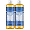 Dr. Bronner's Peppermint Pure-Castile Liquid Soap, 16 oz (Pack of 2)