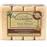 A La Maison Sweet Almond Soap Bars, 3.5 oz (4 Count)