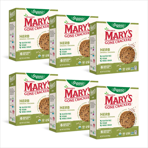 Mary's Gone Crackers Organic Herb Crackers, 6.5 oz (Pack of 6)