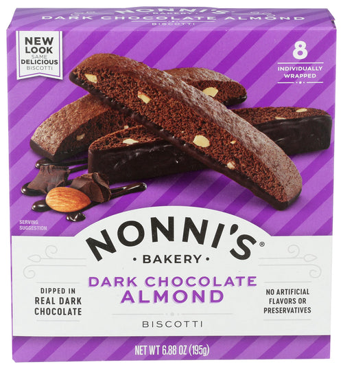 Nonni's Dark Chocolate Almond Biscotti, 6.88 oz