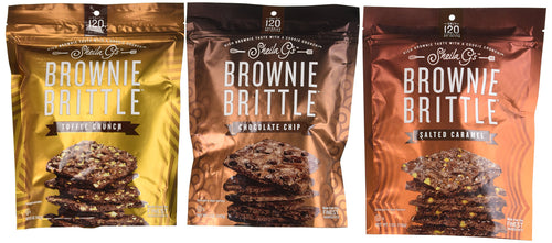 Sheila G's Brownie Brittle 3 Flavor Variety Bundle, 5 oz Each (3 Bags)