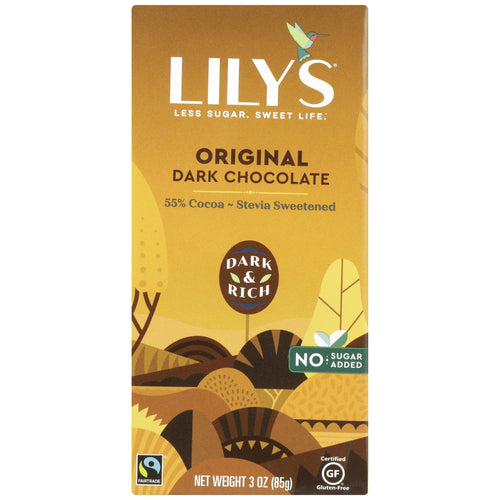 Lily's Original Dark Chocolate Style Bar, No Sugar Added, 3 oz