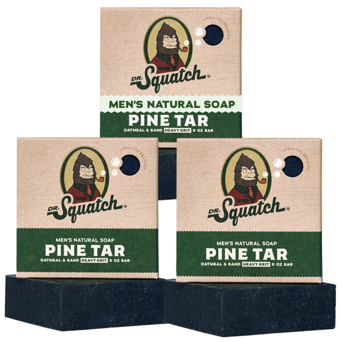 Dr. Squatch Natural Men's Bar Soap, 5 oz (Pack of 3)