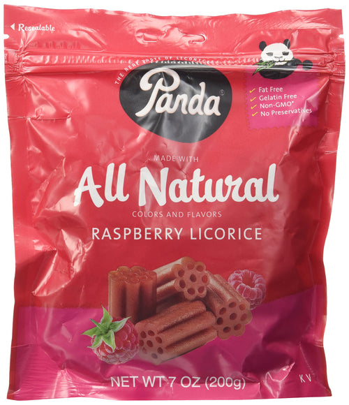Panda All Natural Raspberry Licorice, 7 oz