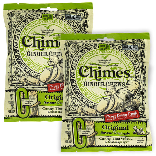 Chimes Original Ginger Chews, 5 oz (Pack of 2)