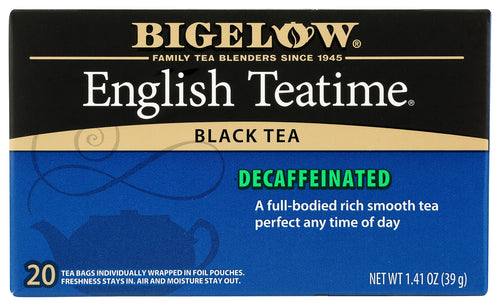 Bigelow Decaf English Teatime Tea Bags, 20 Count