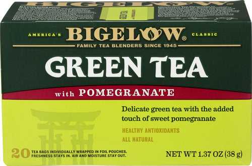 Bigelow Green Tea with Pomegranate, 20 Bags (Pack of 3)
