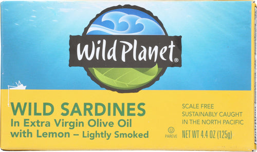 Wild Planet Wild Sardines in Oil and Lemon, 4.375 oz