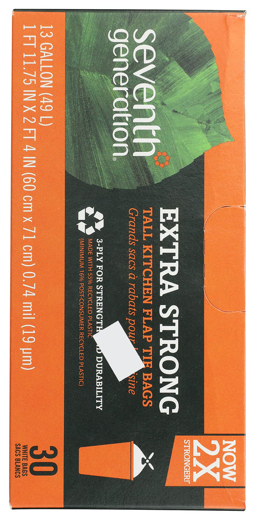 Seventh Generation Tall Kitchen Trash Bags, 13 gal, 30 Bags