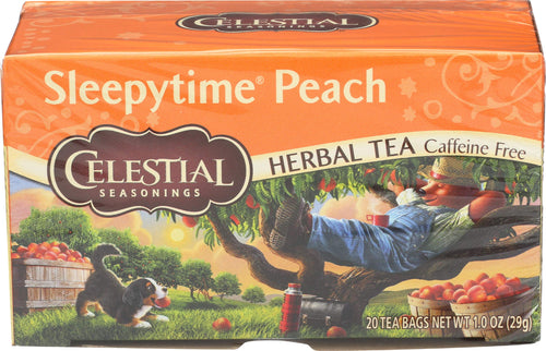 Celestial Seasonings Sleepytime Peach Herbal Tea, 20 Tea Bags