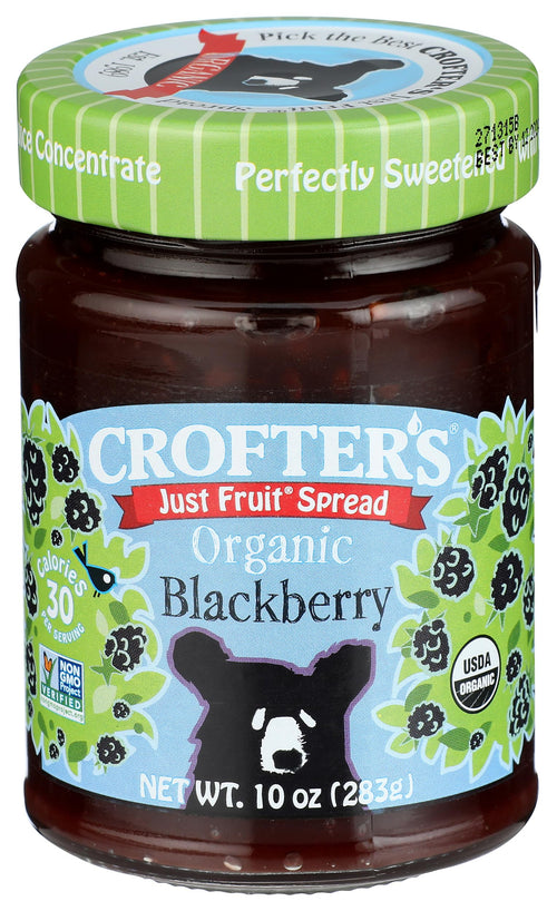 Crofter's Organic Blackberry Just Fruit Spread, 10 oz