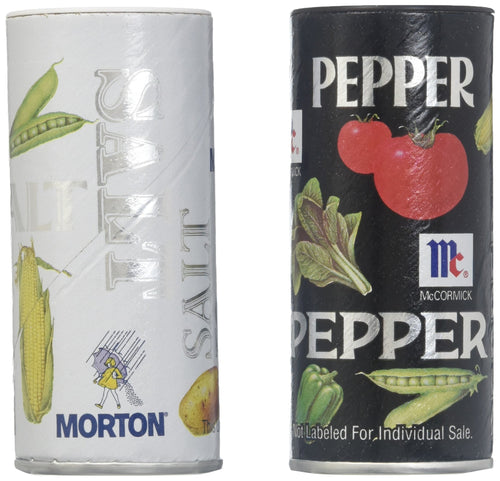 Morton Salt and Pepper Shakers