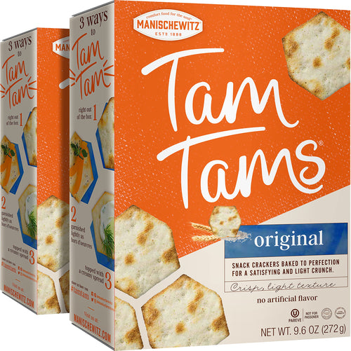 Manischewitz Tam Tam Original Crackers, 9.6 oz (Pack of 2)