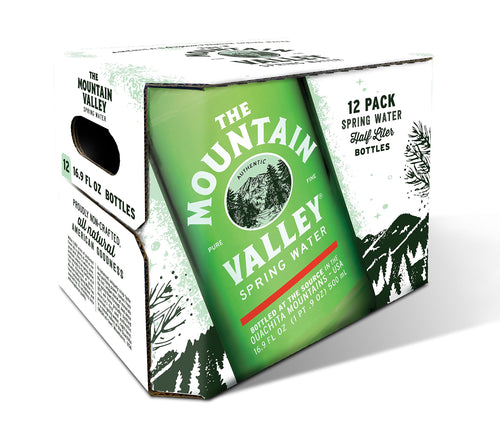 The Mountain Valley Spring Water in Glass Bottle, 500 mL