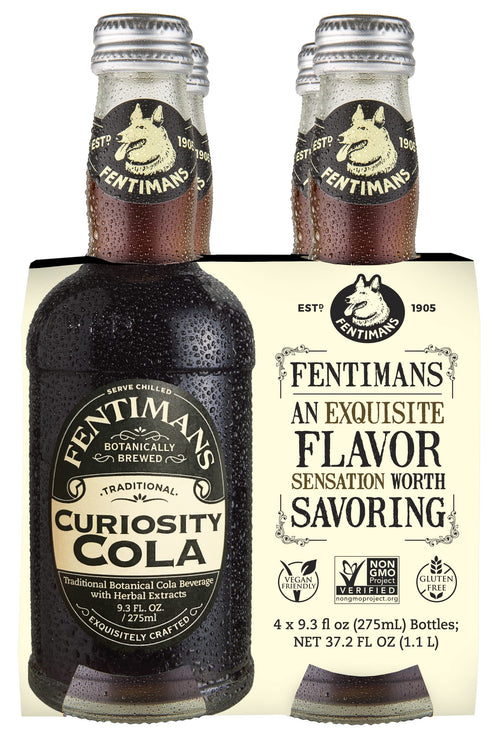 Fentimans Curiosity Cola, 9.3 fl oz (Pack of 4)