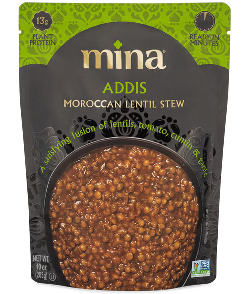 Mina Moroccan Lentils, Ready to Eat, 10 oz