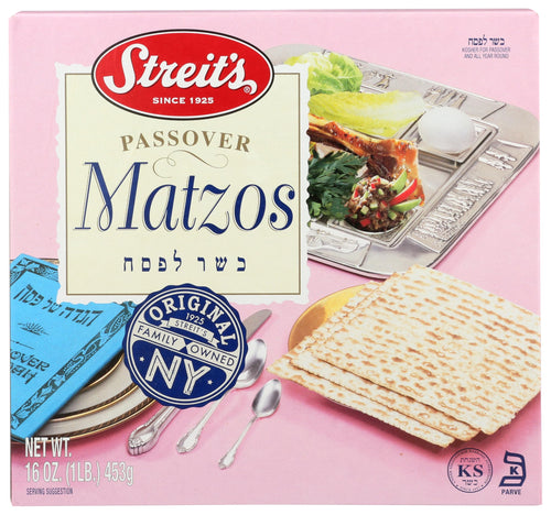 Streit's Passover Regular Unsalted Matzo, 16 oz