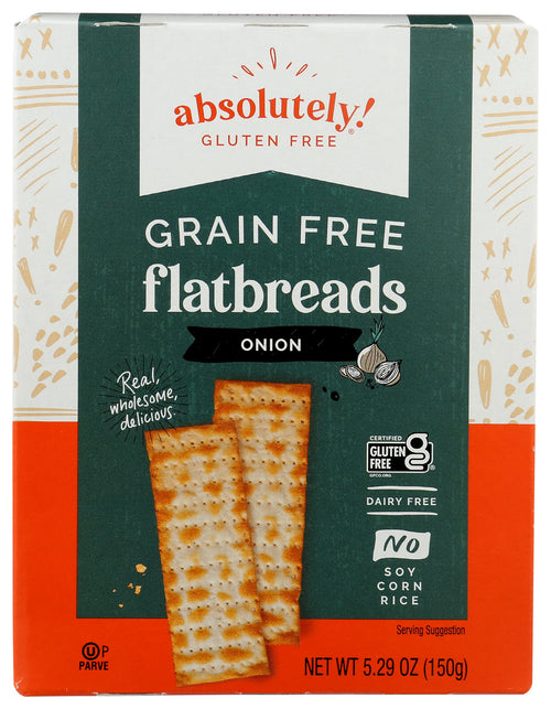 Absolutely Gluten Free Toasted Onion Flatbread, 5.29 oz
