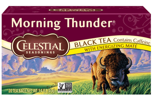 Celestial Seasonings Morning Thunder Black Tea, 20 Count