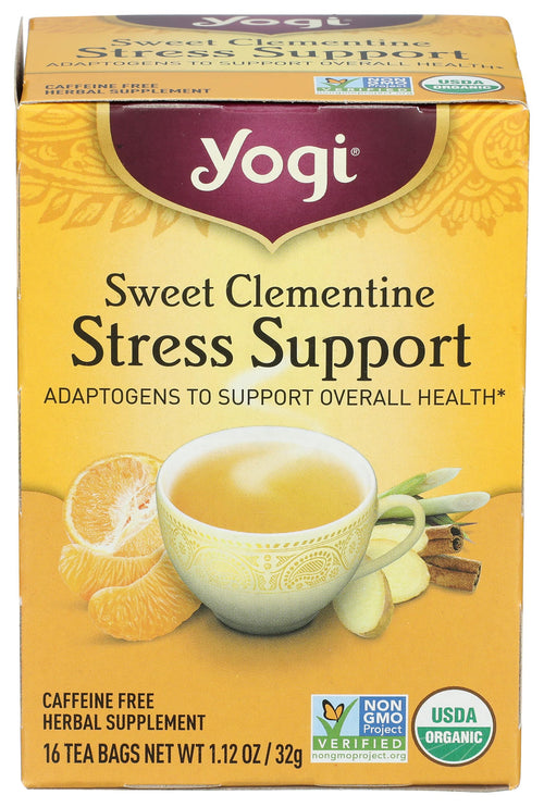 Yogi Tea Sweet Clementine Stress Support, 16 Count