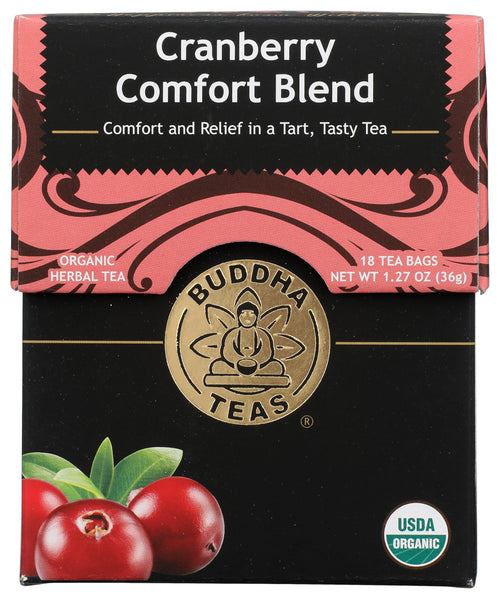 Buddha Teas Organic Cranberry Comfort Blend Herbal Tea