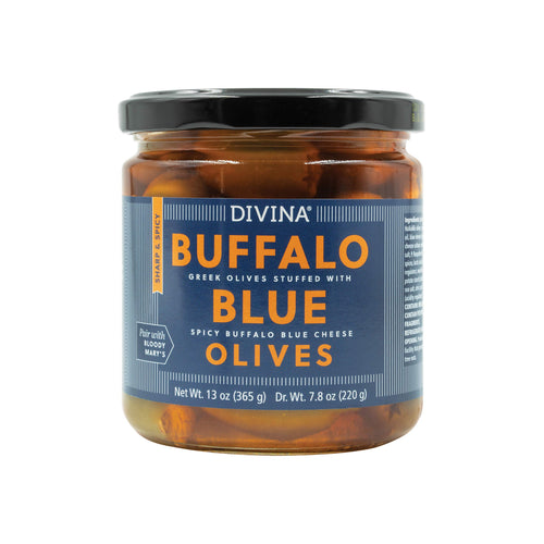 Divina Spicy Buffalo Blue Cheese Stuffed Greek Olives, 13 oz