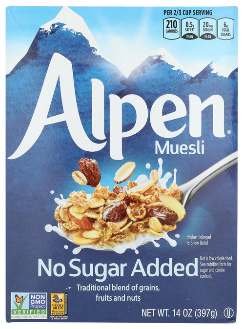 Alpen No Sugar Added Cereal, 14 oz