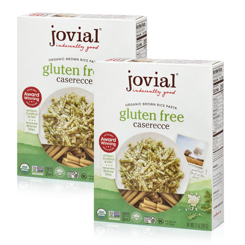 Jovial Organic Whole Grain Brown Rice Caserecce Pasta, 12 oz (Pack of 2)