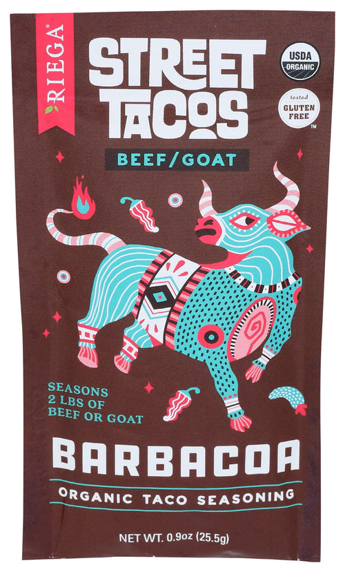 Riega Street Taco Barbacoa Organic Seasoning, 0.9 oz