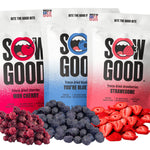 Strawberry, Blueberry and Cherry Freeze Dried Fruit Pieces Bundle (Pack of 3)