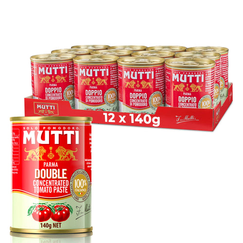 Mutti Double Concentrated Tomato Paste, 4.94 oz (Pack of 12)
