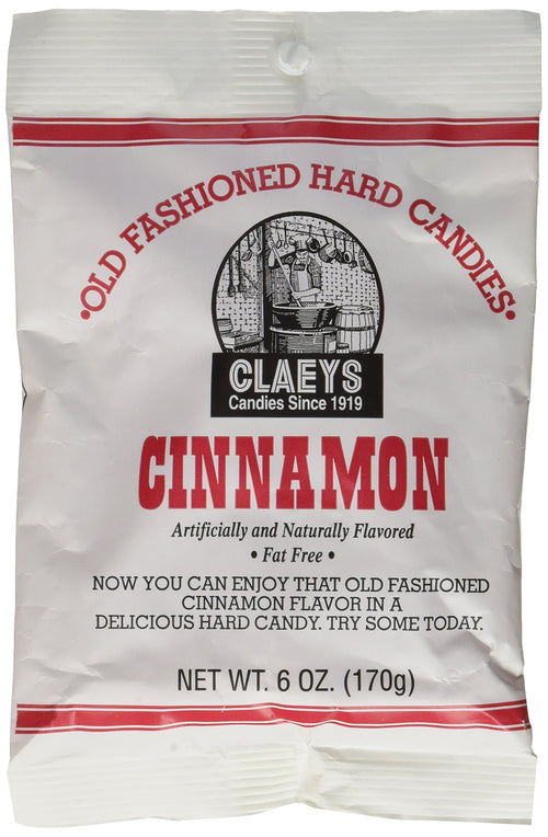 Claeys Old Fashioned Hard Candy, Cinnamon, 6 oz (Pack of 6)