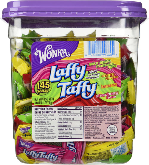 Laffy Taffy Assorted Candy, 145 Count Tub