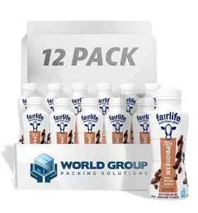 Fairlife Nutrition Plan, High Protein Chocolate Shakes 11.5 Fl.o.z | Fairlife Protein Shakes 30g of Protein by World Group Packing Solutions (Pack of 12)