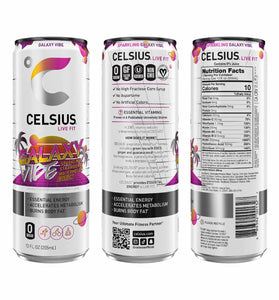 CELSIUS Sparkling Space Variety Pack, Functional Essential Energy Drink 12 fl oz (Pack of 12)