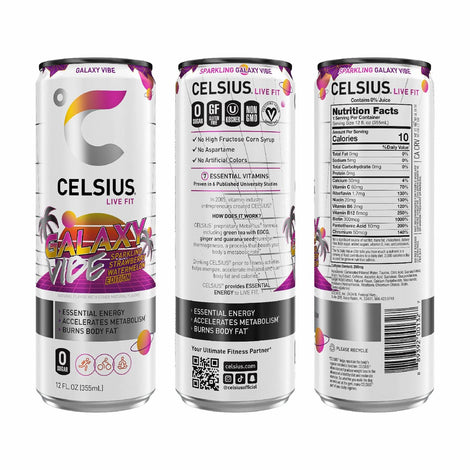CELSIUS Sparkling Space Variety Pack, Functional Essential Energy Drink 12 fl oz (Pack of 12)