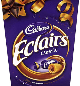Original Cadbury Chocolate Eclairs Carton Imported From The UK England The Best Of British Chocolate Chewy Cadbury Caramel Encapsulates The Soft Chocolatey Centre Which Melts In Your Mouth