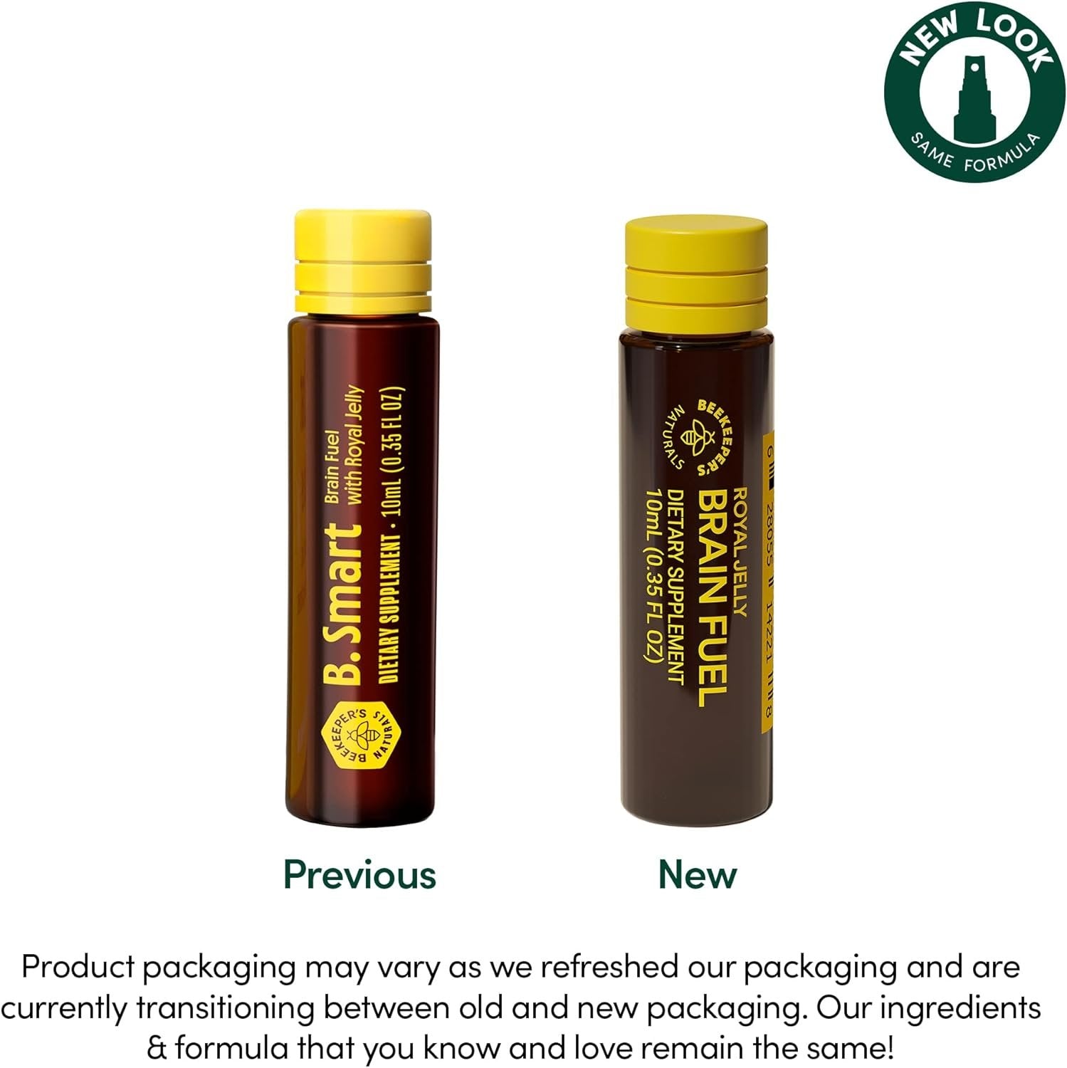 Beekeeper's Naturals B.LXR Brain Fuel - Memory, Focus and Clarity Liquid Formula, Supports Productivity - Royal Jelly, Ginkgo Biloba, Bacopa Monnieri - Keto Friendly, Gluten & Caffeine-Free