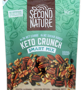 Second Nature Keto Crunch Smart Snack Mix, 10 oz Resealable Pouch, Pack of 1 – Certified Gluten-Free Snack