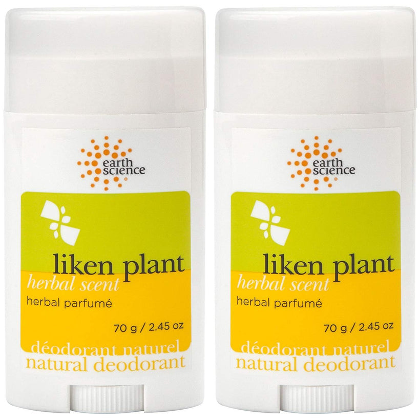 EARTH SCIENCE - All-Natural Aluminum Free Herbal Scented Lichen Plant Deodorant (2pk, 2.45 oz.)