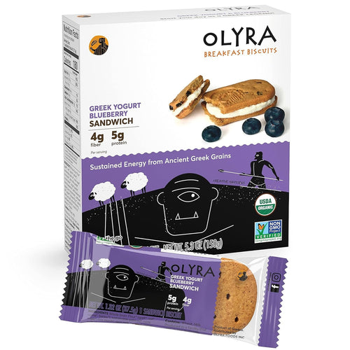 Olyra Organic Creme Breakfast Biscuit, Hazelnut, Pack of 4