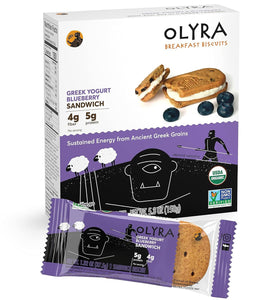 Olyra Organic Breakfast Biscuits Sandwich | Healthy Snacks, Low Sugar, High Fiber, Protein Cookies